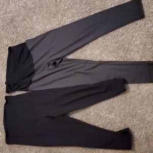 2 pairs maternity leggings
